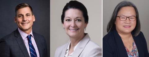 The three remaining finalist for the position of president of Gateway Technical College. 