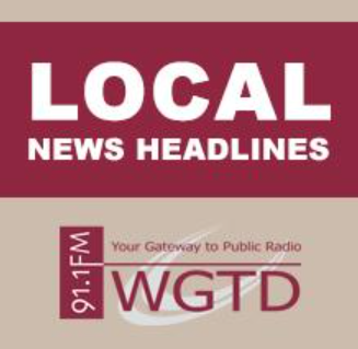 Local news headline graphic. 