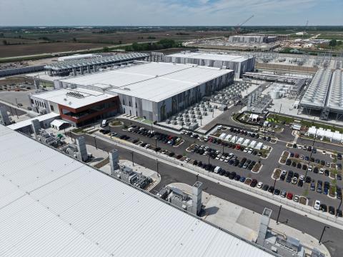 Microsoft's 1st data center in Mt. Pleasant. Photo courtesy of Microsoft. 