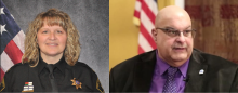 Photos of RSO Capt Cary Madrigal and Racine Alder Henry Perez