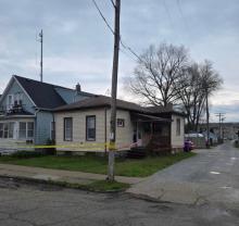 House and yard where the events unfolded. 