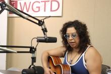 Ivy Ford performs in the WGTD studios. 