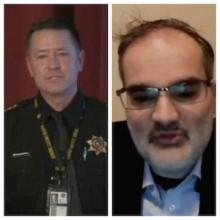 L to R: Racine County Sheriff Richard Schmaling; Dr. David Galbis Rig, Medical Director of Addiction Services at Accession